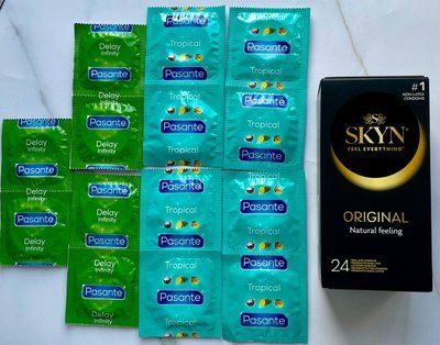 Комплект Skyn Original 24 шт + Pasante Tropical 8 шт, Delay 6 шт SOS3051 фото