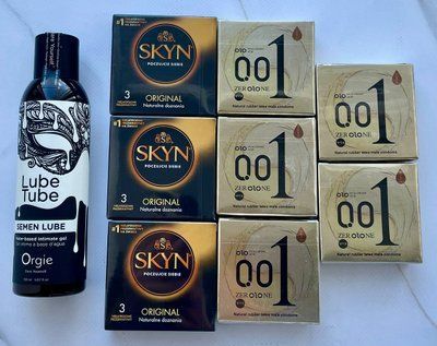Набір 24 шт OLO Лід і Полум'я 001 + Skyn Original + Лубрикант SEMEN LUBE 150 мл Orgie SOS3851 фото