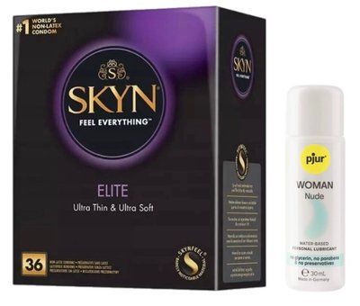 Комплект Skyn ​​Elite 36 шт + pjur Woman Nude 30 мл SOS13320 фото