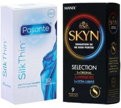 Набор с Skyn Selection 9 шт + Pasante Silk Thin 12 шт SOS8101 фото
