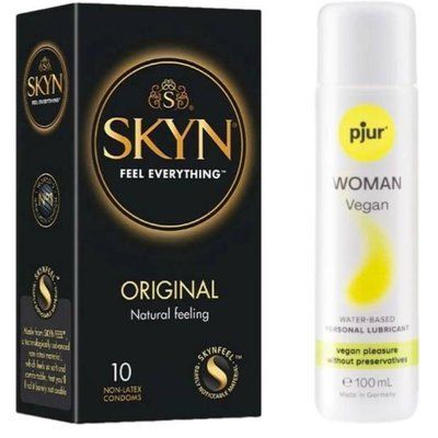 Комплект SKYN Original 10 шт + Pjur Woman Vegan 100 мл SOS13220 фото