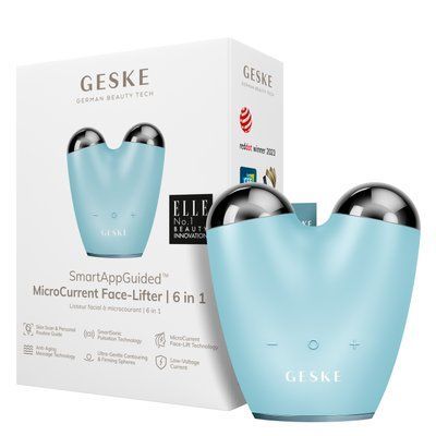 Мікрострумовий підтягувач обличчя GESKE MicroCurrent Face-Lifter 6в1 turquoise HB0136 фото