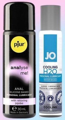 Набір лубрикантів pjur analyse me! Relaxing jojoba silicone 30 мл + System JO H2O COOLING (30 мл) LB658 фото