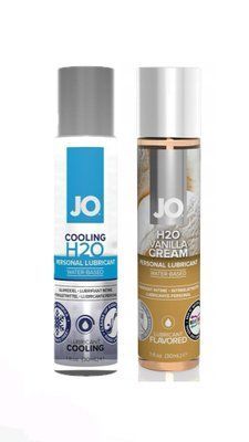 Набір лубрикантів System JO H2O COOLING (30 мл) + System JO Vanilla Cream (30 мл) LB77 фото