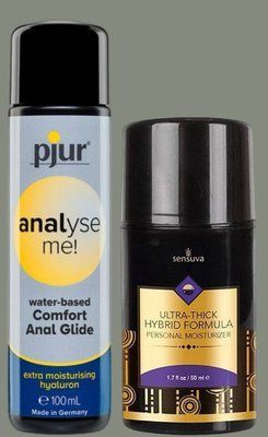 Набір лубрикантів pjur analyse me! Comfort water glide 100 мл + Sensuva UltraThick Hybrid Formula (50 мл) LB958 фото