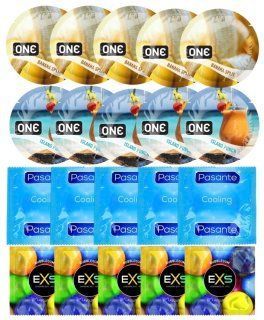 Набір 20 шт ONE Banana Split + ONE Island Punch + Pasante Cooling + EXS BUBBLEGUM SOS7205 фото