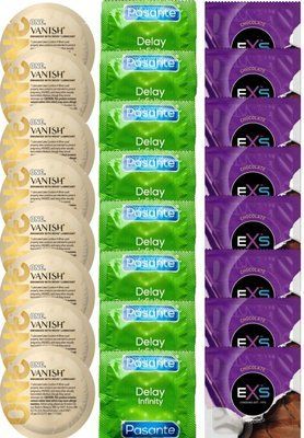 Набір 24 шт ONE Vanish Hyperthin + Delay Infinity + EXS Chocolate SOS7355 фото