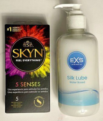 Набор SKYN 5 Senses и Лубрикант EXS Aloe vera silk lube 250 мл SOS1601 фото