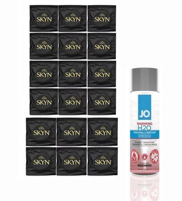 SKYN ORIGINAL &mdash; 18 шт та Лубрикант System JO H2O &mdash; WARMING (60 мл) SOS856 фото