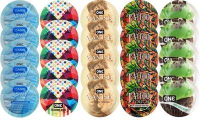 Набор с 25 шт One Oasis Silk + ONE Ribs + ONE Vanish + ONE Tattoo + ONE Mint Chocolate SOS8349 фото