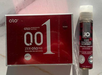 Набір OLO Збуджуючі з розігріваючим ефектом 001 10шт + Змазка System JO H2O &mdash; Raspberry Sorbet (30 мл) SOS2152 фото