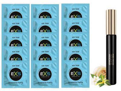 Комплект EXS Air Thin 15 шт + Bijoux Indiscrets Aphrodisia Clitoral Arousal Balm SOS14803 фото