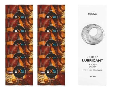 Комплект: EXS CRAZY COLA 10 шт. + Лубрикант Satisfyer Boogy Booty 300 мл SOS11417 фото