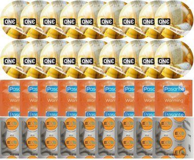 Набір 36 шт ONE Banana Split + Pasante Warming + EXS Delay SOS7703 фото