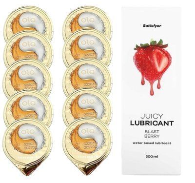 OLO &ldquo;Лід і Полум&rsquo;я&rdquo; 10 шт. + Лубрикант Satisfyer Blast Berry 300 мл SOS12521 фото