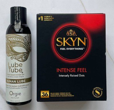 Набір Skyn Intense Feel 36 шт - Лубрикант ORGIE HUMAN LUBE intimate gel, 150 мл SOS2952 фото