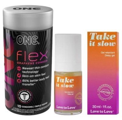 Набор из 10 шт ONE Flex графен + Пролонгатор Love To Love Take It Slow 30 мл SOS9300 фото