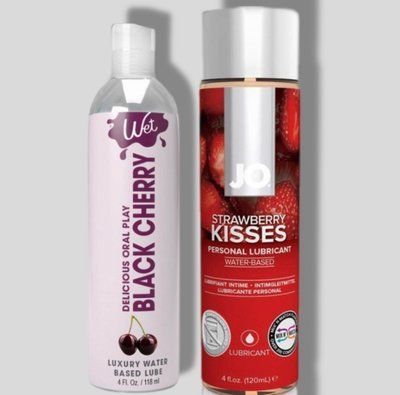 Wet Oral Play Black Cherry (118 мл) + JO Strawberry Kiss (120 мл) LB908 фото