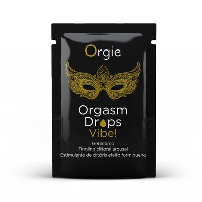 Пробник кліторальних крапель з вібрацією ORGASM DROPS VIBE!, 1 мл ORGIE (Бразилія-Португалія) S01451652 фото