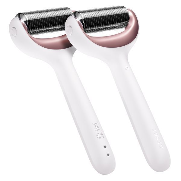 Електронний ролер для обличчя та тіла з мікроголками GESKE MicroNeedle Face&Body Roller 8в1 starlight HB0198 фото