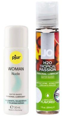 Набір лубрикантів pjur Woman Nude 30 мл + System JO Tropical Passion (30 мл) LB92 фото