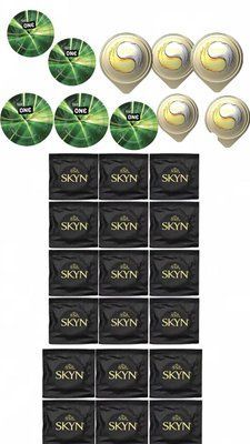 Набір з 28 шт : One Glowing 5 шт , Skyn Original 18 шт , OLO Ice Durable Fire 5 шт SOS271 фото