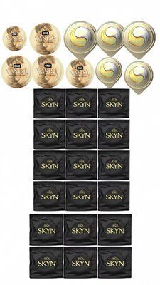 Комплект: SKYN Original 18 шт. + OLO Лід і Полум'я 5 шт. + ONE 𝐕𝐀𝐍𝐈𝐒𝐇 𝐇𝐲𝐩𝐞𝐫𝐭𝐡𝐢𝐧 5 шт. SOS11228 фото