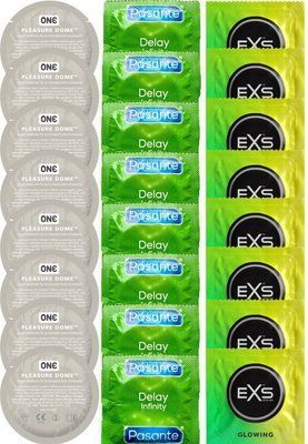 Набор 24 шт ONE Pleasure Dome + Delay Infinity + EXS Glow in the Dark SOS7370 фото