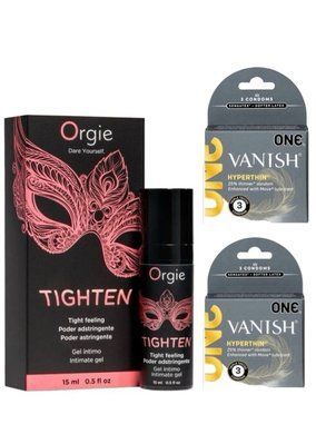 Гель для звуження Orgie&ndash; Tighten (15 мл)+ONE Vanish Triple Set &ndash; 6 шт SOS6719 фото