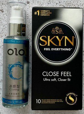 Набір SKYN Close Feel 10 шт + Лубрикант охолоджуючий на водній основі OLO 60 мл SOS1121 фото