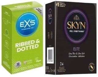 Набор с SKYN Elite 24 шт + EXS Ribbed & Dotted (12 штук) SOS7967 фото