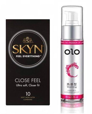 Набір: SKYN Close Feel 10 шт. + Лубрикант OLO 60 мл. SOS11784 фото