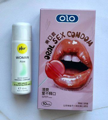 Набір OLO Oral Candy 10 шт + Лубрикант на водній основі pjur Woman Aloe 30 мл SOS1967 фото