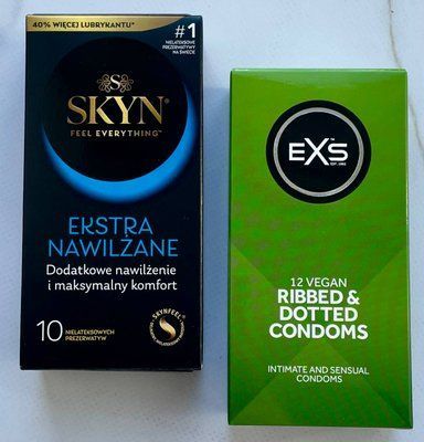 Комплект резинок Skyn Extra Lube 10 шт - EXS Ribbed & Dotted (12 штук) SOS3117 фото