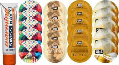Набор из Swiss Navy Warming 10мл + ONERibs + ONE Vanish + ONE Legend XL + ONEBanana SOS8565 фото