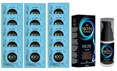 Комплект EXS Air Thin 15 шт + Skyn ​​Excite SOS14773 фото
