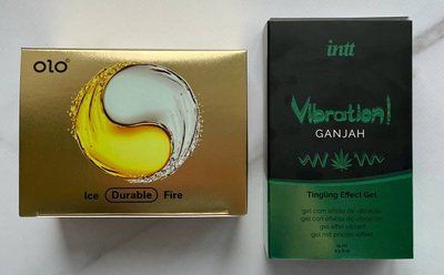 Набір OLO Лід і Полум'я 001 10 шт + Рідкий вібратор Intt Vibration Ganjah (15 мл) SOS2717 фото
