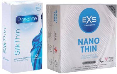 Набір з Pasante Silk Thin 12 шт + EXS NANO THIN 48 шт SOS8117 фото