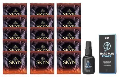 Комплект Skyn Warming 15 шт + Intt Hard Man Power Gel (15 мл) SOS14488 фото