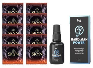 Комплект Skyn Warming 10 шт + Intt Hard Man Power Gel (15 мл) SOS14438 фото