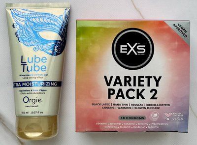Комплект EXS Mixed Variety Pack 2, 48 шт + Лубрикант LUBE TUBE XTRA, 150 мл ORGIE SOS3217 фото