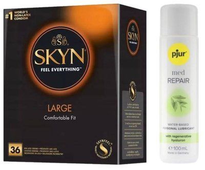 Комплект SKYN Large 36 шт + Pjur MED Repair Glide 100 мл SOS13236 фото