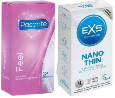 Набір з Pasante Sensitive Feel (12 шт) + EXS NANO Thin 12 шт SOS8164 фото