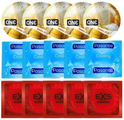 Набір 15 шт ONE Banana Split + Pasante Cooling + EXS Warming Comfy Fit SOS7170 фото