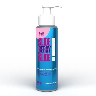 Лубрикант Intt Slide Berry Slide! (100 мл) на водной основе, со вкусом ежевики SX2659 фото