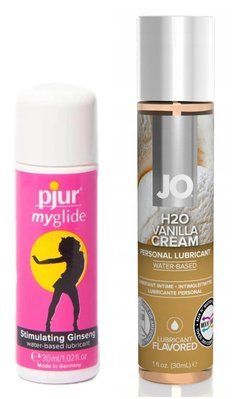 Набір лубрикантів pjur my glide 30 мл + System JO Vanilla Cream (30 мл) LB142 фото