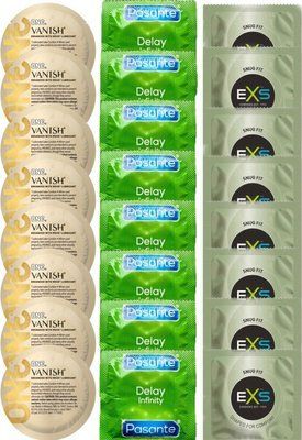 Набір 24 шт ONE Vanish Hyperthin + Delay Infinity + EXS Snug Fit SOS7356 фото