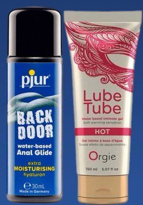 Набір лубрикантів pjur backdoor Comfort water glide 30 мл + LUBE TUBE HOT, 150 мл ORGIE LB311 фото