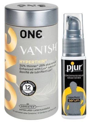 Набор из 12 шт ONE Vanish + Пролонгатор pjur Superhero Serum 20 мл SOS9201 фото