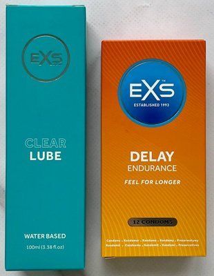 Комплект EXS Delay 12 шт - Лубрикант EXS Clear Lube Water Based 100 мл SOS3253 фото